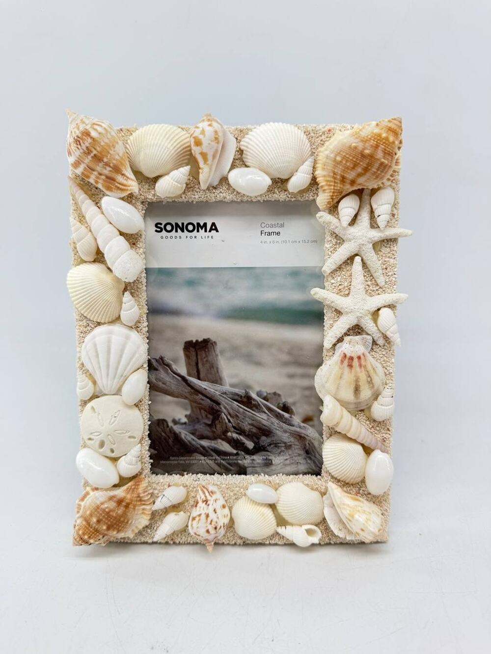 Sonoma Goods for Life Coastal Seashell Starfish Photo Frame 4x6 Beach Decor